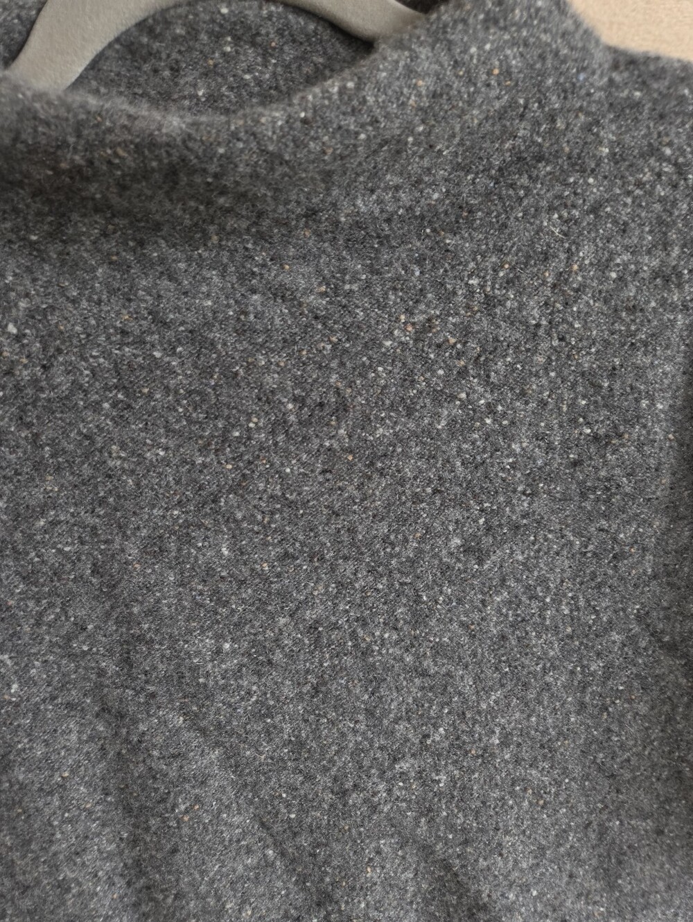 Vince Plush Cashmere Funnel-Neck Sweater Heather Graphite Size XS - Picture 3 of 9